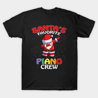 Santas Favorite Piano Crew Teachers Christmas Matc T-Shirt